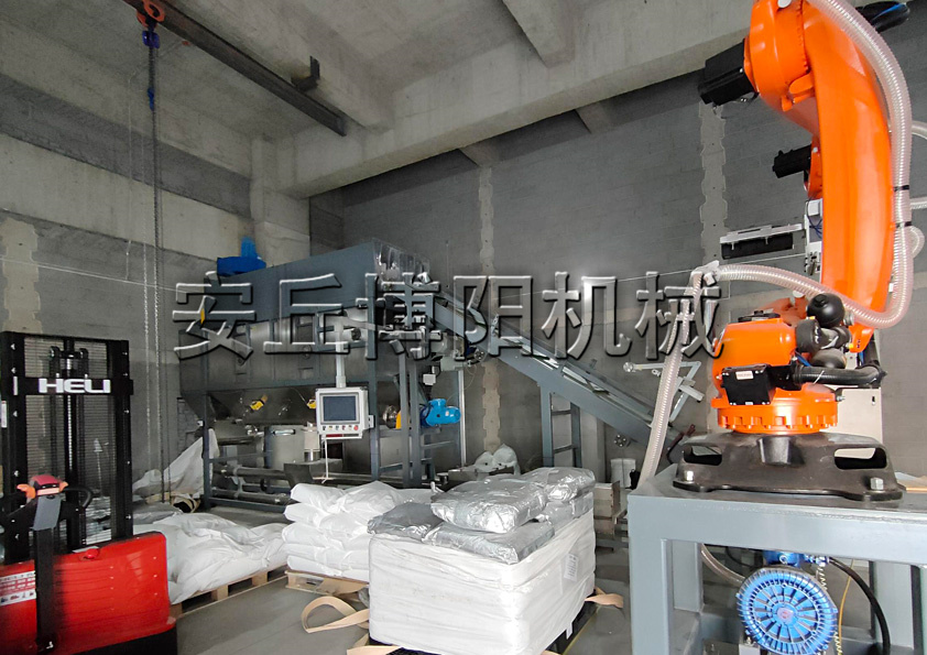 PE顆粒全自動(dòng)拆包機(jī)器人 顆粒料自動(dòng)拆袋機(jī)械手的優(yōu)勢