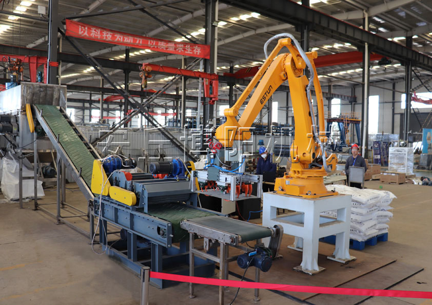 氧化鎂全自動(dòng)拆包機(jī)械手的主要組成和工作流程是什么？